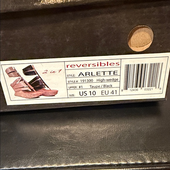 Modzori Reversible Women's Shoes - Black and Tan Size 10 - Picture 2 of 5